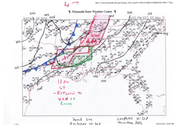 Surface Map: May 25th, 2011