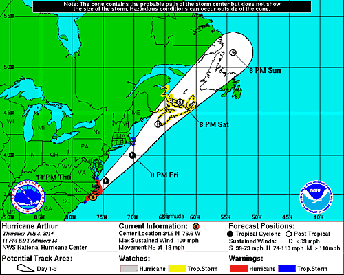 070314 H2 Arthur Advisory 11pm