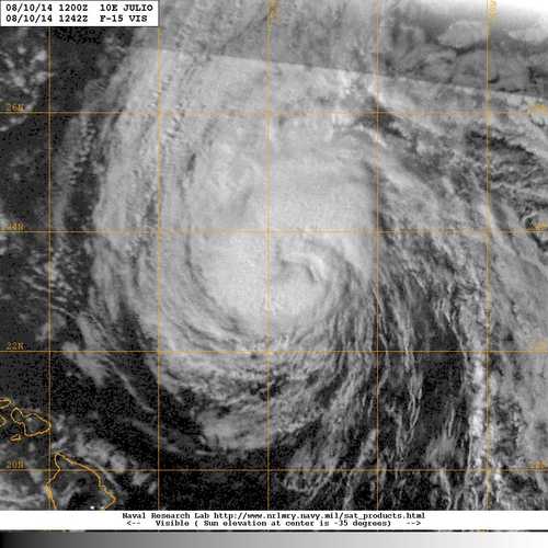 Time is 2:42AM in Hawaii when this night time visible image was taken. Well after dark local time. 