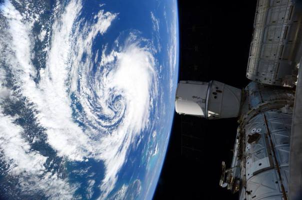 Subtropical Storm Ana from the International Space Station
