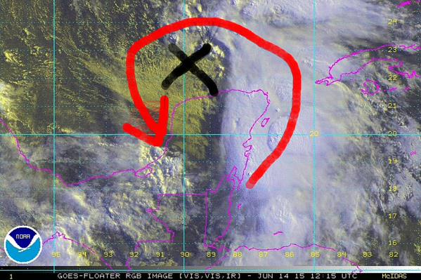 RGB imagery from 12z at the beginning of the transitional process.