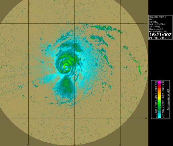 1621z Radar/NOAA Hurricane Hunters