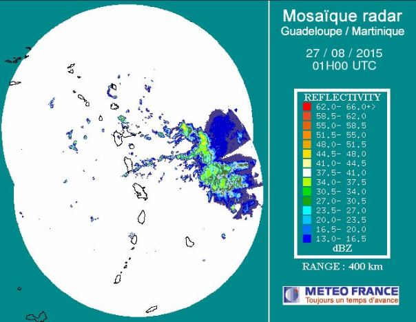 9 PM AST Guadeloupe Radar