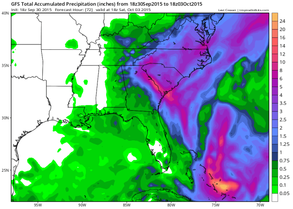 18z GFS Rainfall Totals