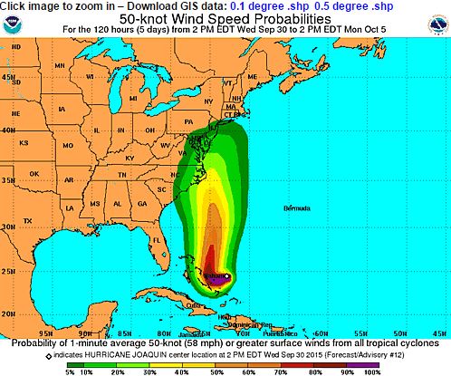 Probability that winds will match or exceed 60 mph. 