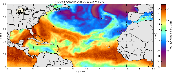 Total Precipitable Water over the last 72 hours/CIMSS